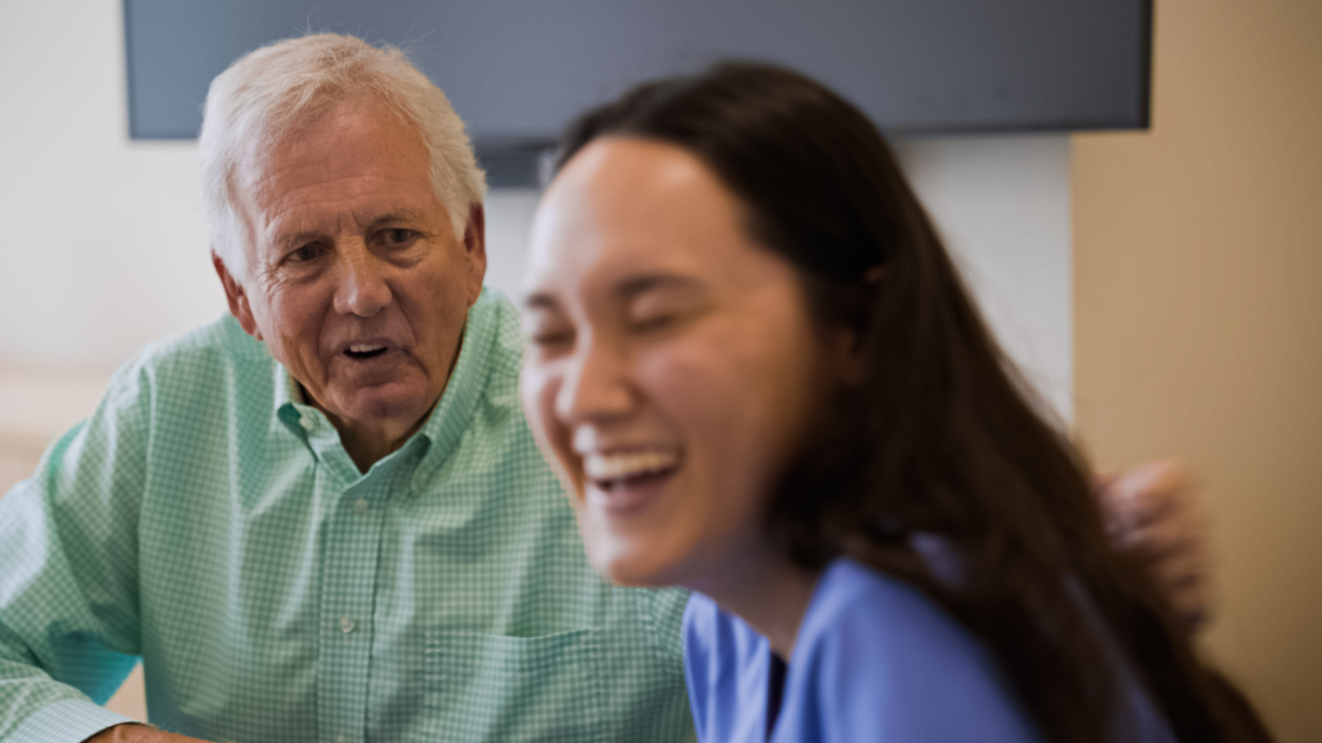 A Propel Fellow and physician working together